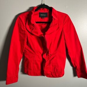 Lafayette 148 New‎ York Red Blazer Jacket- 2